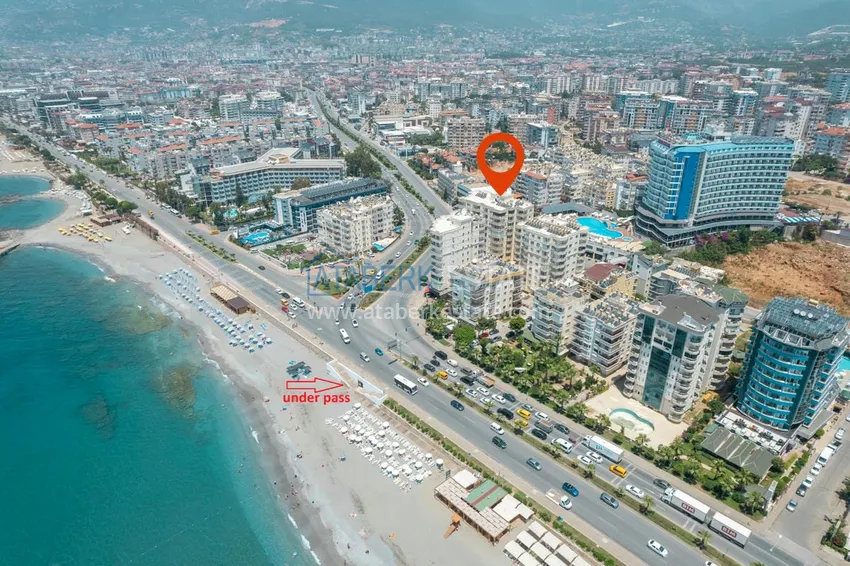 Apartament z 2 sypialniami przy plaży - dzielnica Tosmur, Alanya 1 