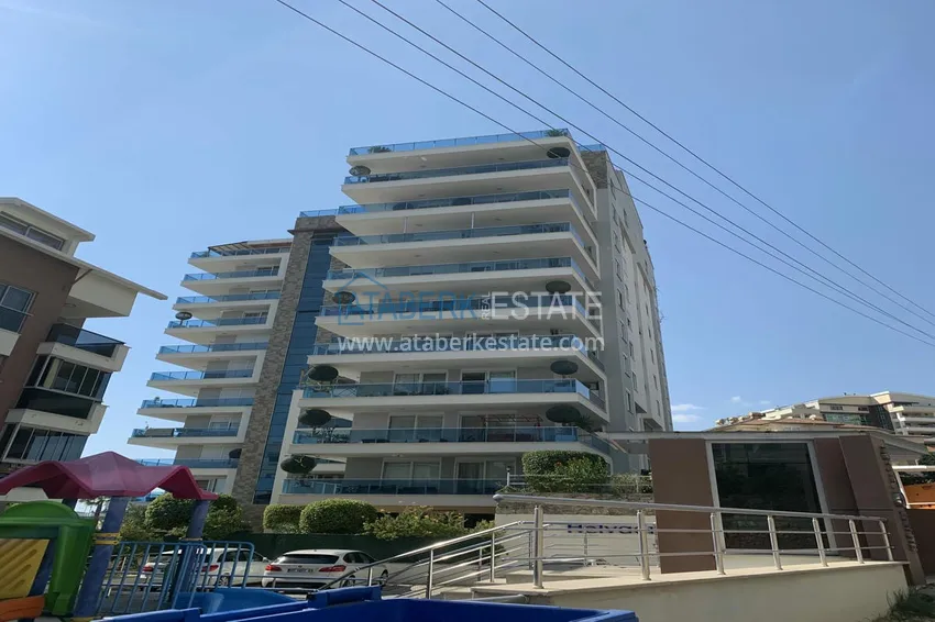 Luksusowy duplex z meblami, basenem i panoramicznym widokiem w Cikcilli, Alanya 1 