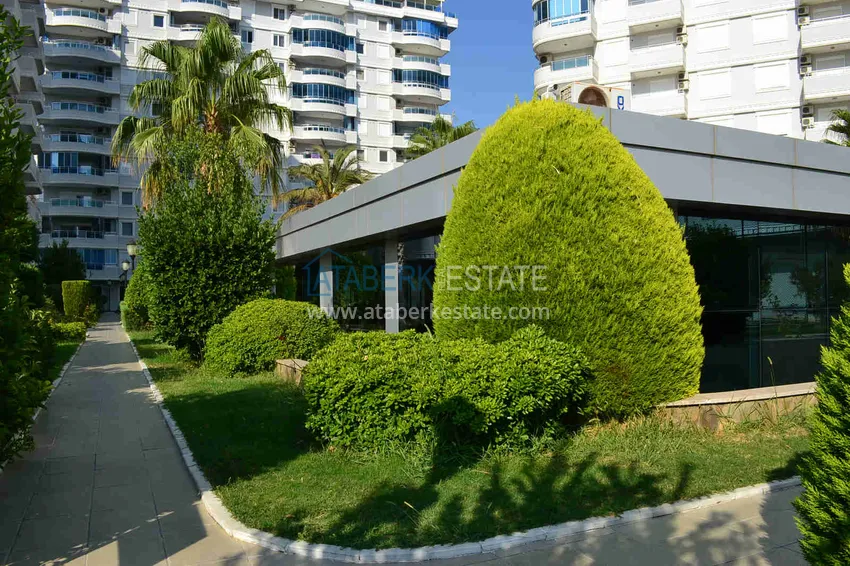 Apartament liniowy 3+1 z meblami, widokiem na morze i góry na plaży - Tosmur, Alanya 20 