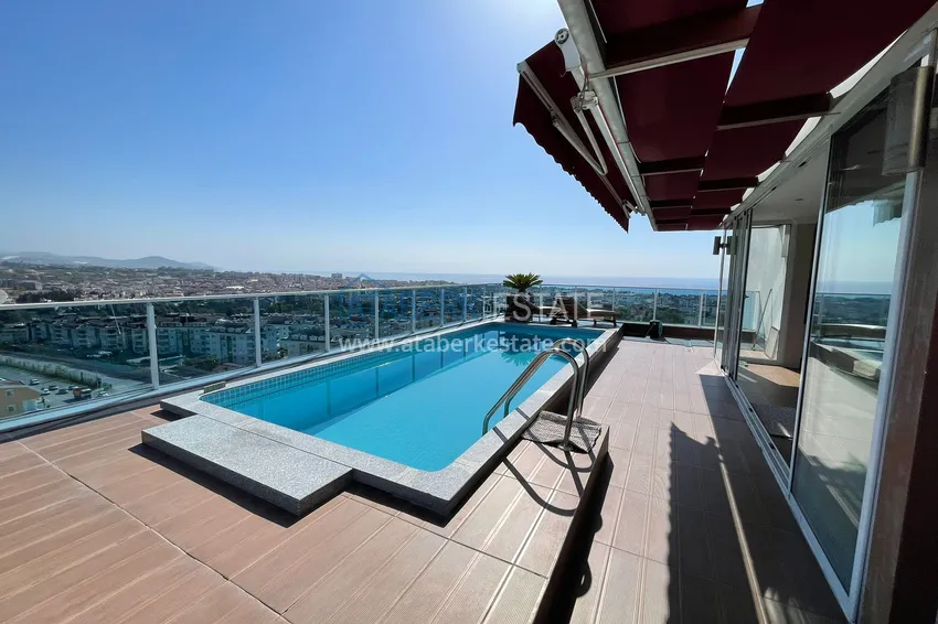 Kupuj  Luksusowy duplex z meblami, basenem i panoramicznym widokiem w Cikcilli, Alanya 26 