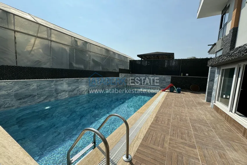 Duplex 2+1 z widokiem na morze i góry — dzielnica Kargicak, Alanya 3 