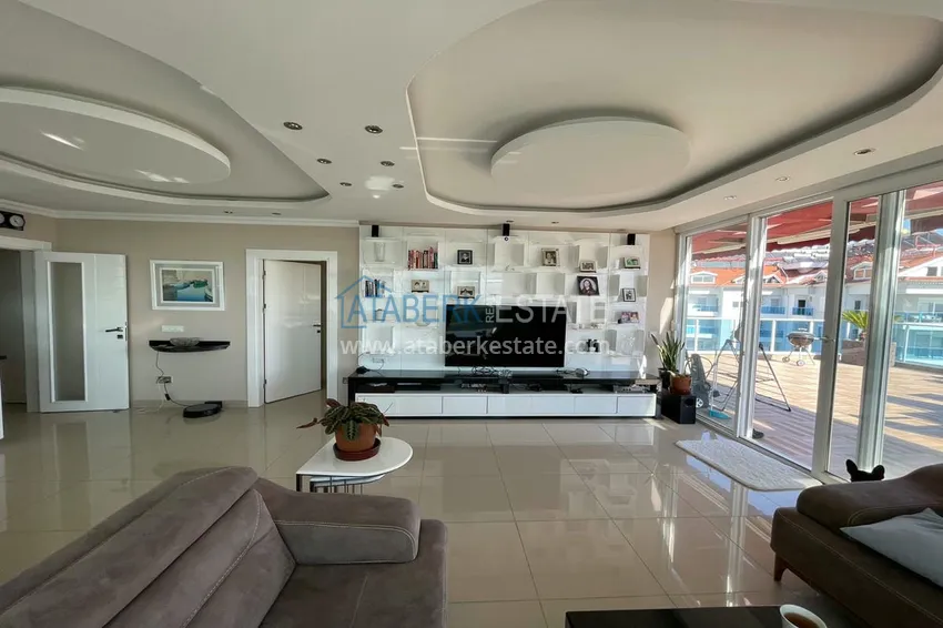 Kupuj  Luksusowy duplex z meblami, basenem i panoramicznym widokiem w Cikcilli, Alanya 3 