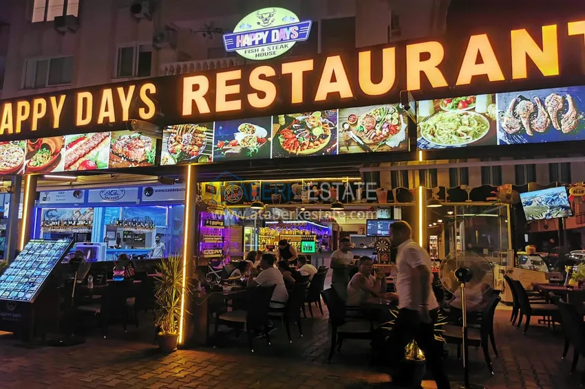 Gotowy biznes z gwarantowanym dochodem. Kawiarnia w centrum Alanya, dzielnica Damlataş 4 