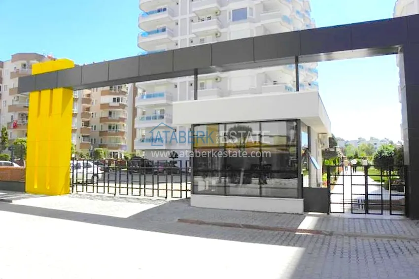 Apartament liniowy 3+1 z meblami, widokiem na morze i góry na plaży - Tosmur, Alanya 5 