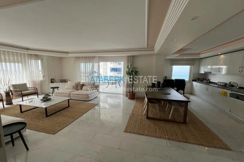 Kupuj  Apartament liniowy 3+1 z meblami, widokiem na morze i góry na plaży - Tosmur, Alanya 5 