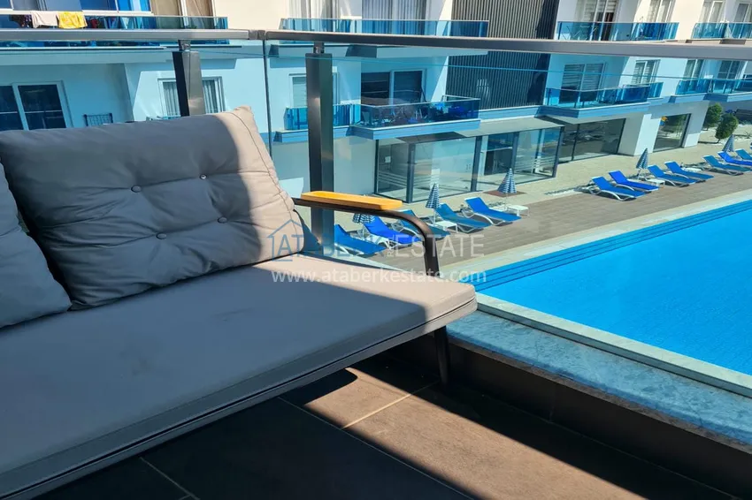 Kupuj Umeblowane mieszkanie z jedną sypialnią w młodym nowoczesnym kompleksie - dzielnica Oba, Alanya 10