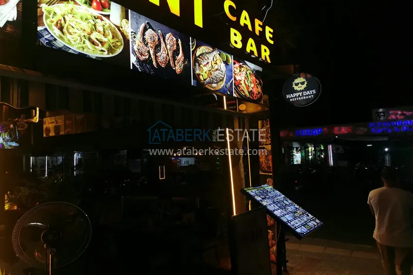 Gotowy biznes z gwarantowanym dochodem. Kawiarnia w centrum Alanya, dzielnica Damlataş 5 