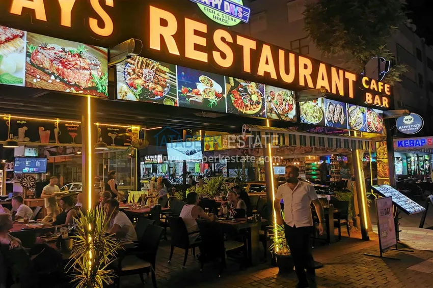 Gotowy biznes z gwarantowanym dochodem. Kawiarnia w centrum Alanya, dzielnica Damlataş 6 