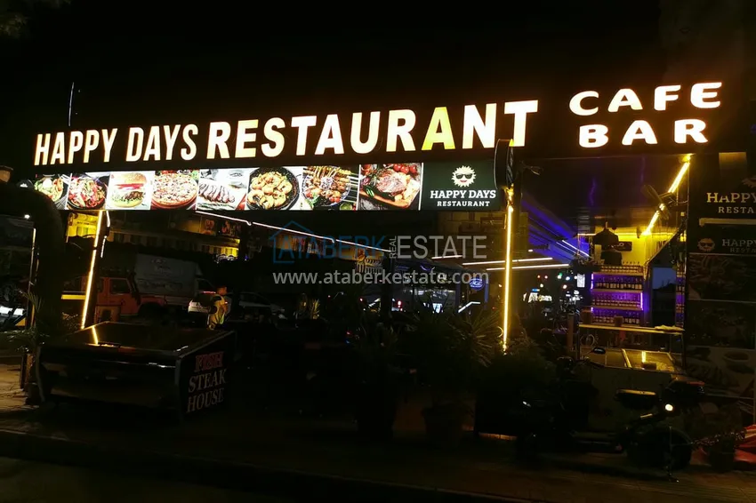 Gotowy biznes z gwarantowanym dochodem. Kawiarnia w centrum Alanya, dzielnica Damlataş 8 