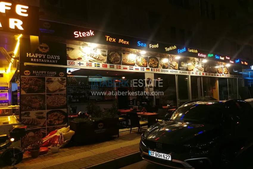 Gotowy biznes z gwarantowanym dochodem. Kawiarnia w centrum Alanya, dzielnica Damlataş 9 