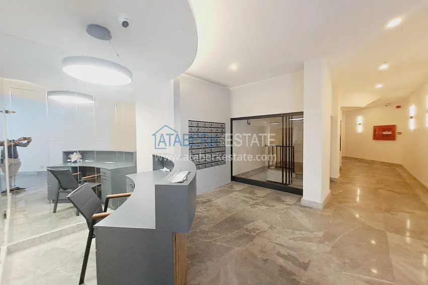 Apartament z dwiema sypialniami z nowymi meblami z widokiem na morze i góry - centrum Alanyi, plaża Kleopatra  6 