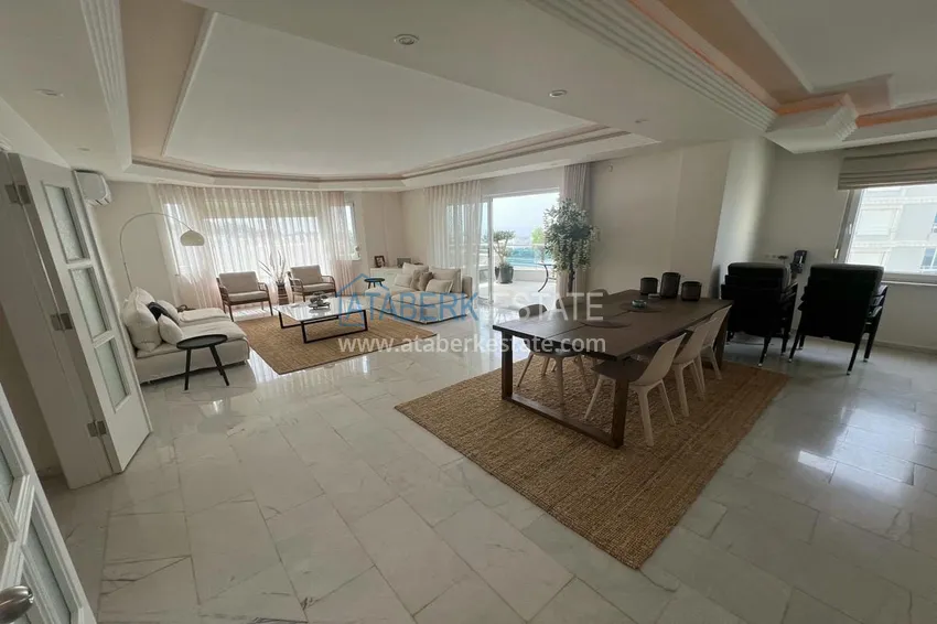 Kupuj  Apartament liniowy 3+1 z meblami, widokiem na morze i góry na plaży - Tosmur, Alanya 6 