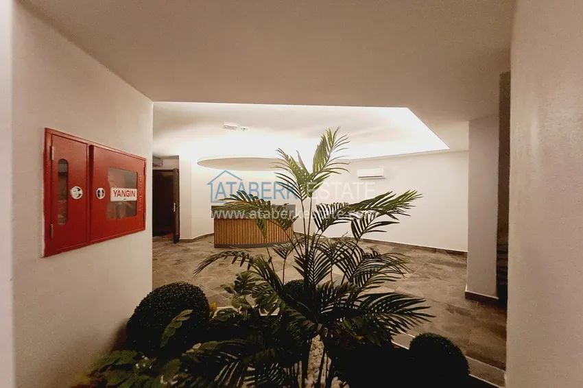 Apartament z dwiema sypialniami z nowymi meblami z widokiem na morze i góry - centrum Alanyi, plaża Kleopatra  7 