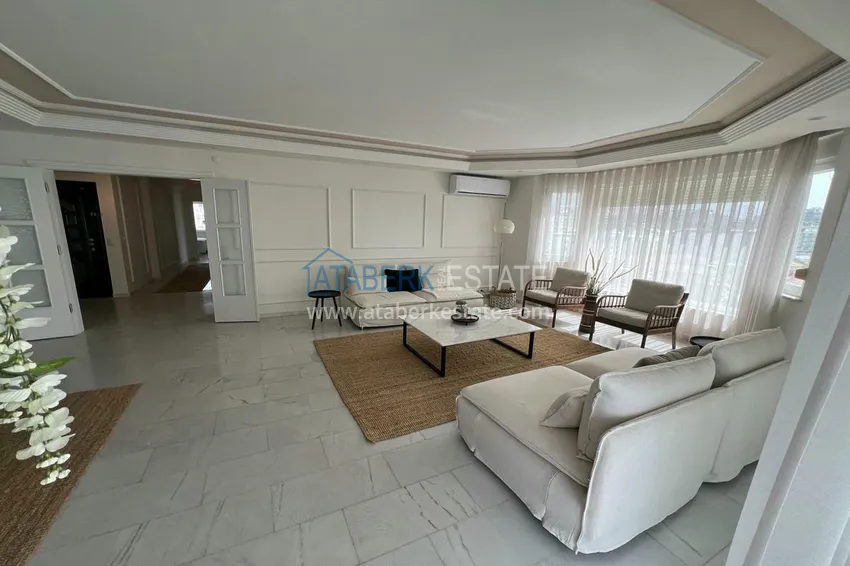 Kupuj  Apartament liniowy 3+1 z meblami, widokiem na morze i góry na plaży - Tosmur, Alanya 7 