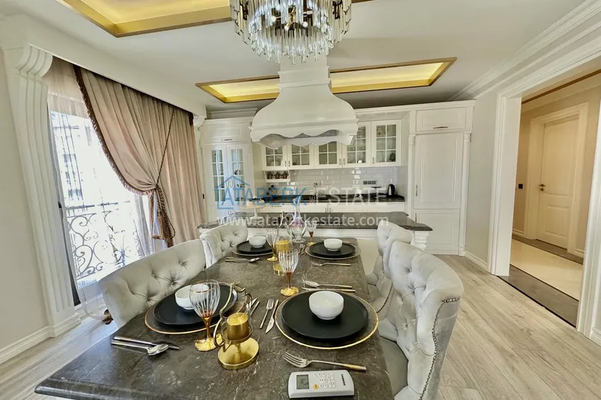 Luksusowy duplex z meblami, basenem i panoramicznym widokiem w Cikcilli, Alanya 7 
