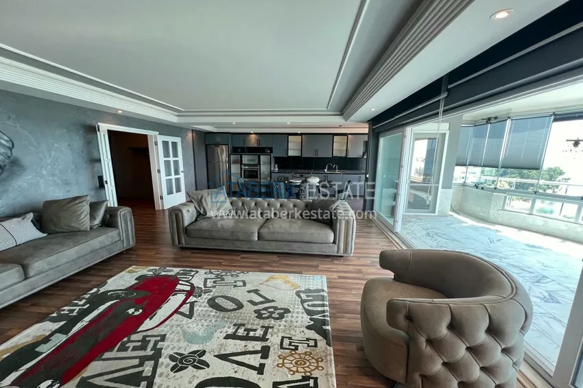 Kupuj  Umeblowany apartament 3+1 z otwartym widokiem na morze, odpowiedni do pozwolenia na pobyt i obywatelstwo - Tosmur, Alanya 9 