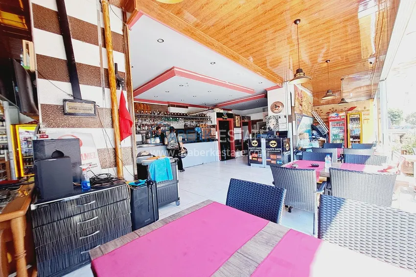 Gotowy biznes z gwarantowanym dochodem. Kawiarnia w centrum Alanya, dzielnica Damlataş 14 