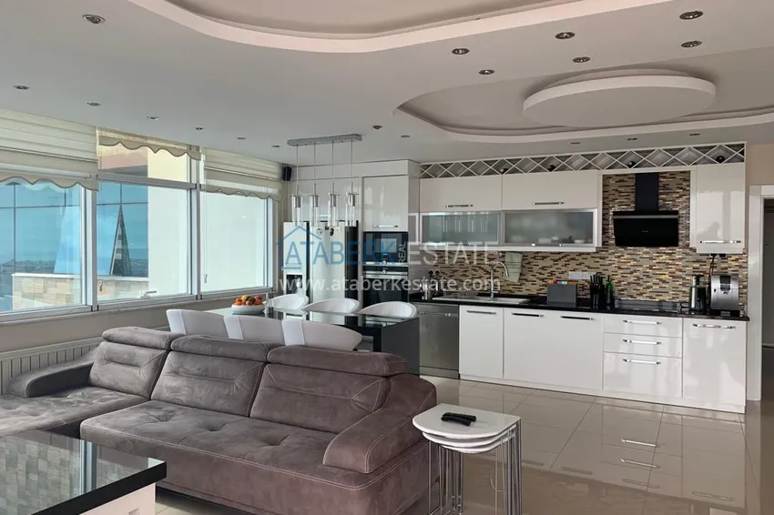 Kupuj  Luksusowy duplex z meblami, basenem i panoramicznym widokiem w Cikcilli, Alanya 8 