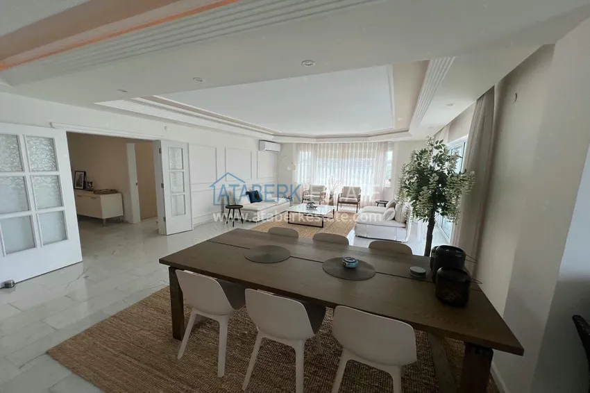 Kupuj  Apartament liniowy 3+1 z meblami, widokiem na morze i góry na plaży - Tosmur, Alanya 8 
