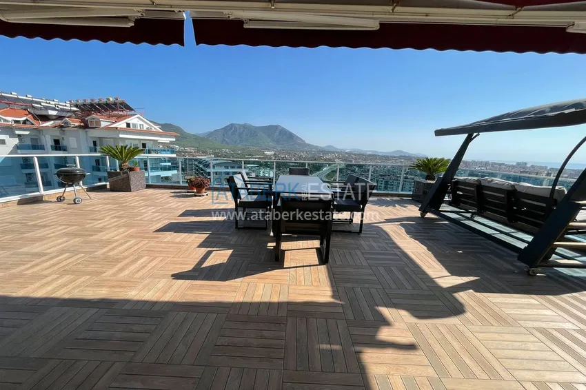 Kupuj  Luksusowy duplex z meblami, basenem i panoramicznym widokiem w Cikcilli, Alanya 9 