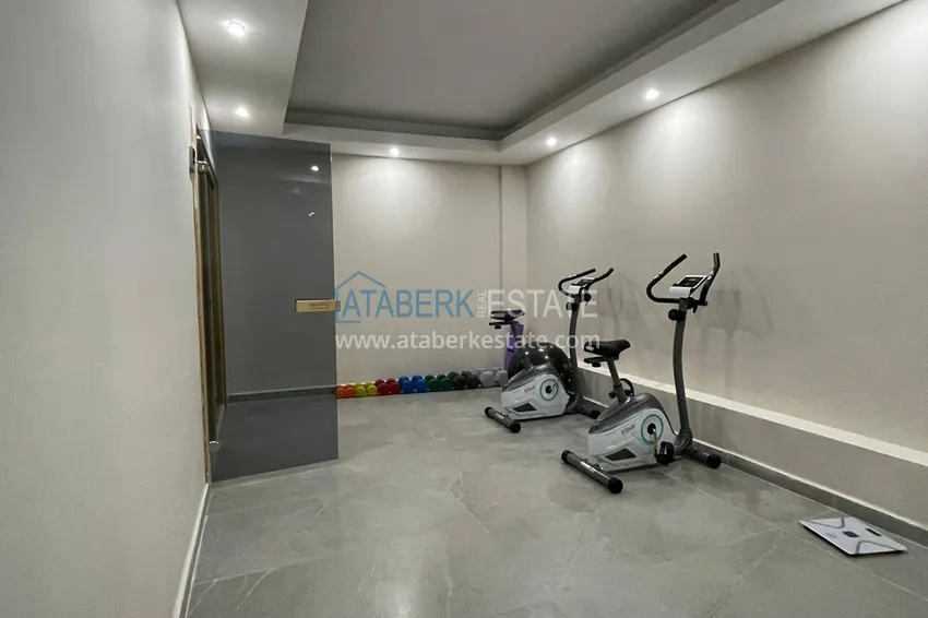 Apartament 1+1 w centrum Alanyi w nowym nowoczesnym kompleksie - plaża Kleopatra 9 