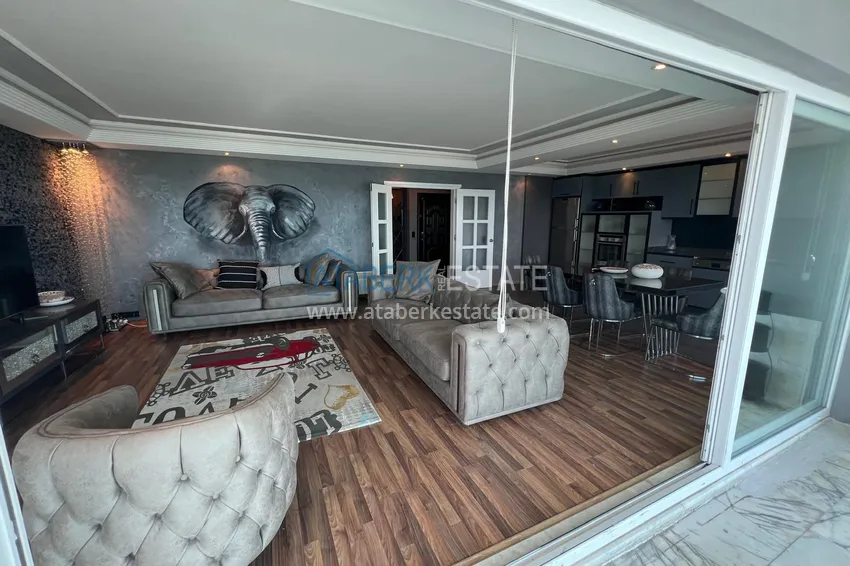 Kupuj  Umeblowany apartament 3+1 z otwartym widokiem na morze, odpowiedni do pozwolenia na pobyt i obywatelstwo - Tosmur, Alanya 11 