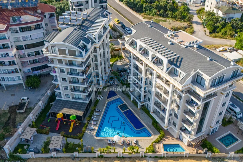 Nowy wysokiej jakości kompleks mieszkaniowy w Alanyi, dzielnica Oba 4 