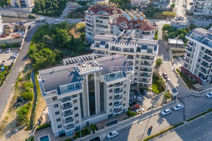 Nowy wysokiej jakości kompleks mieszkaniowy w Alanyi, dzielnica Oba 9 