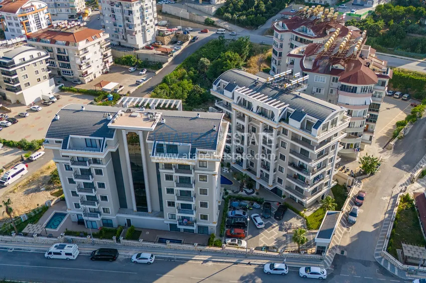 Nowy wysokiej jakości kompleks mieszkaniowy w Alanyi, dzielnica Oba 10 