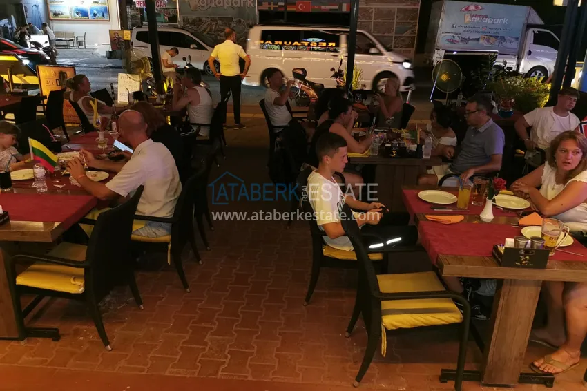 Gotowy biznes z gwarantowanym dochodem. Kawiarnia w centrum Alanya, dzielnica Damlataş 28 