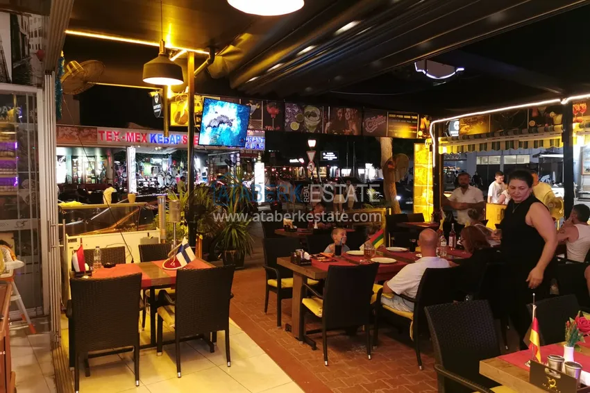 Gotowy biznes z gwarantowanym dochodem. Kawiarnia w centrum Alanya, dzielnica Damlataş 32 