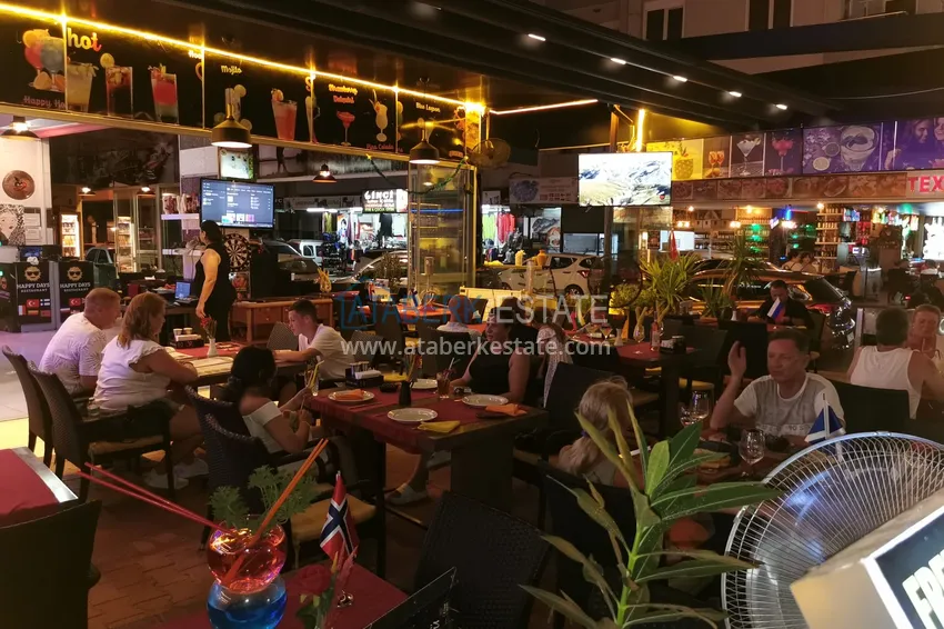 Gotowy biznes z gwarantowanym dochodem. Kawiarnia w centrum Alanya, dzielnica Damlataş 34 