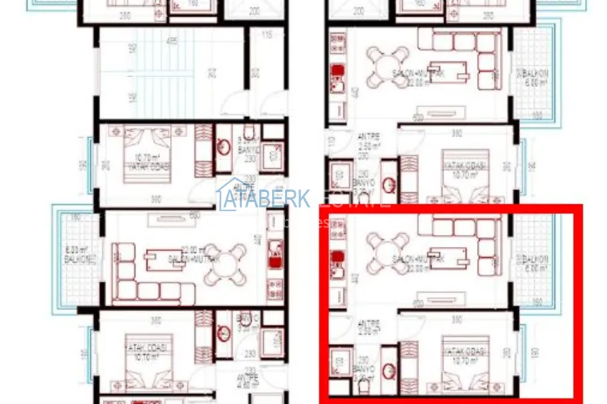 Kupuj taniej Apartamenty w Mahmutlar od inwestora w kompleksie na końcowym etapie budowy  1 