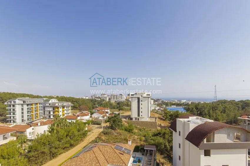 Kupuj  Dobrze wykończony apartament z 1 sypialnią i widokiem na morze, dzielnica Avsallar — Alanya 17 