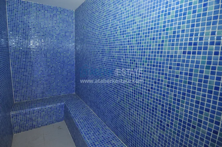 Apartament dwupoziomowy z meblami, oddzielną kuchnią i widokiem na góry — dzielnica Kestel, Alanya 8 