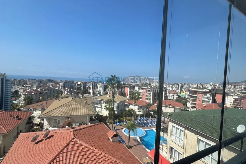 Kupuj  Trzypokojowy apartament z widokiem na morze, odpowiedni na zezwolenie na pobyt - dzielnica Cikcilli, Alanya 10 