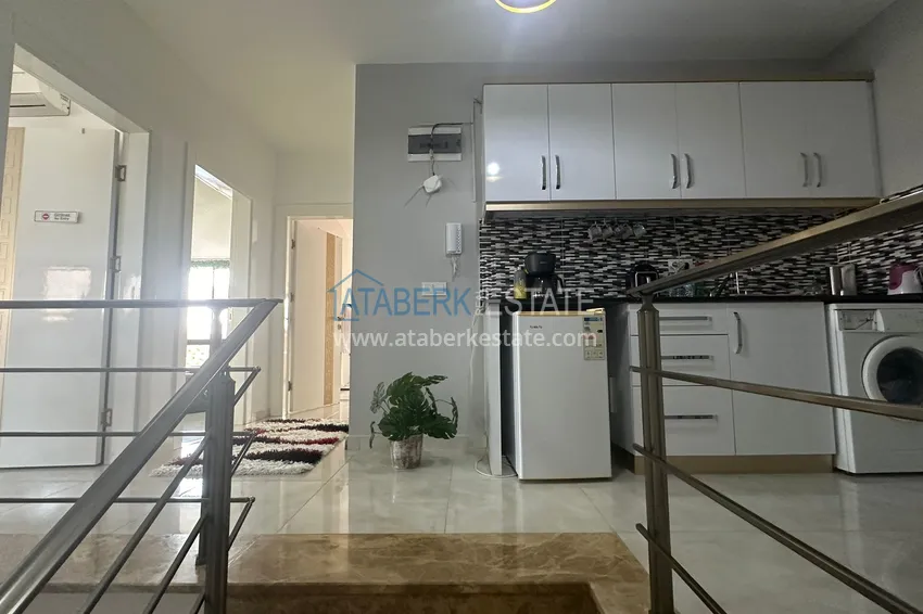 Kupuj  Apartament dwupoziomowy z meblami, oddzielną kuchnią i widokiem na góry — dzielnica Kestel, Alanya 13 