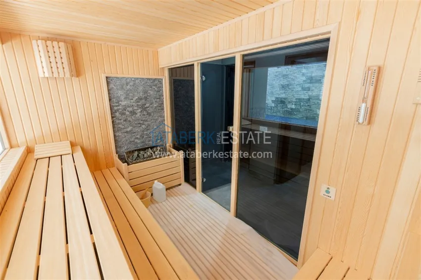Apartament 2+1 z meblami i widokiem na morze w młodym kompleksie, dzielnica Mahmutlar — Alanya 13 