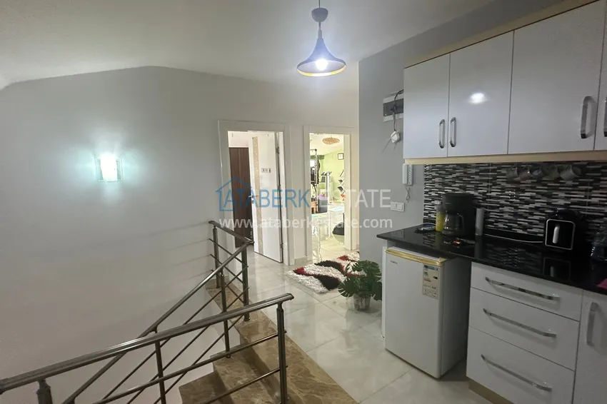 Kupuj  Apartament dwupoziomowy z meblami, oddzielną kuchnią i widokiem na góry — dzielnica Kestel, Alanya 14 