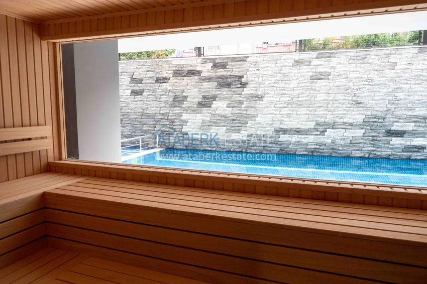 Apartament 2+1 z meblami i widokiem na morze w młodym kompleksie, dzielnica Mahmutlar — Alanya 14 