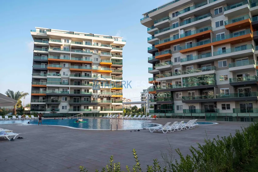 Umeblowane mieszkanie z jedną sypialnią w rezydencji z infrastrukturą hotelową — Alanya, dzielnica Avsallar 14 