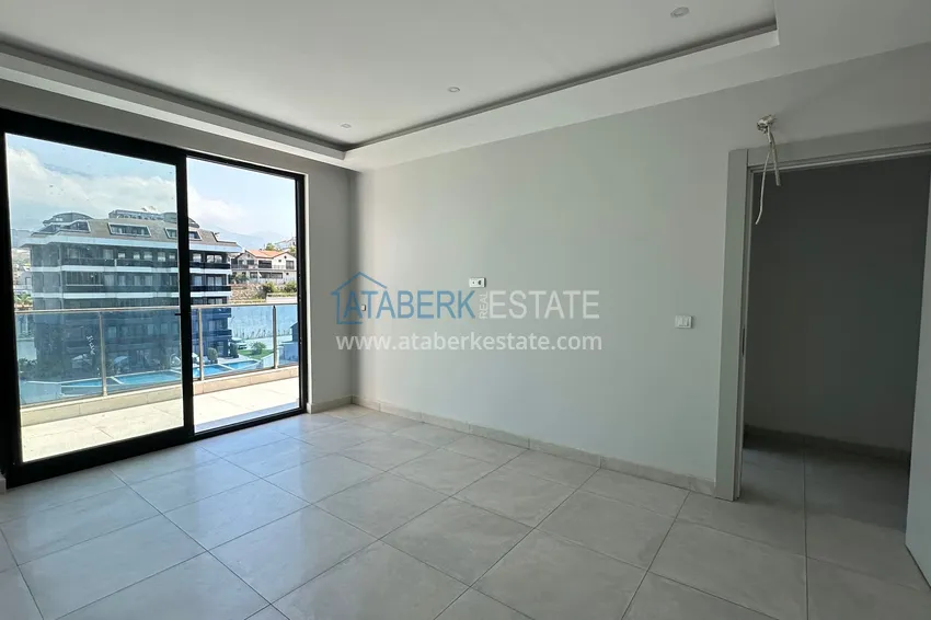Kupuj  Dwupoziomowy penthouse z widokiem na morze i góry w nowym kompleksie — Alanya, dzielnica Kargicak 15 
