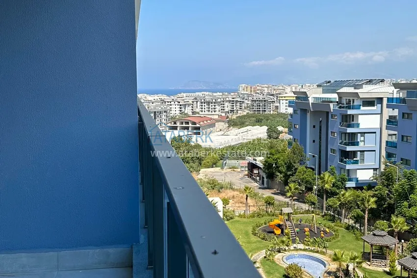 Kupuj  Dwupoziomowy penthouse z widokiem na morze i góry w nowym kompleksie — Alanya, dzielnica Kargicak 28 