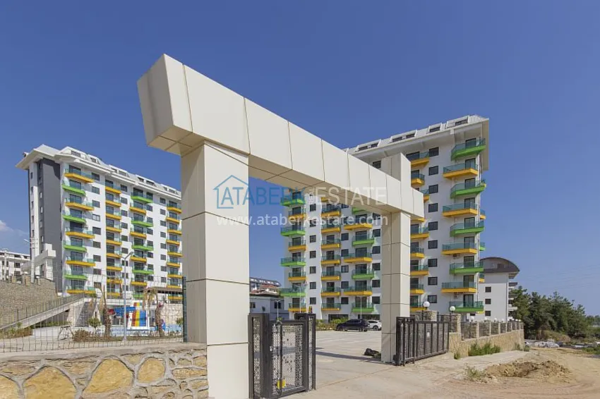Dobrze wykończony apartament z 1 sypialnią i widokiem na morze, dzielnica Avsallar — Alanya 3 