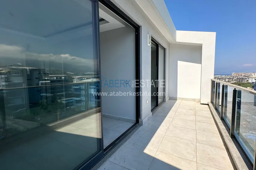 Kupuj  Dwupoziomowy penthouse z widokiem na morze i góry w nowym kompleksie — Alanya, dzielnica Kargicak 35 