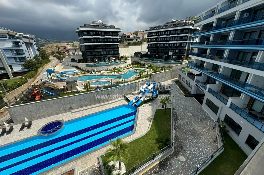 Kupuj  Dwupoziomowy penthouse z widokiem na morze i góry w nowym kompleksie — Alanya, dzielnica Kargicak 39 