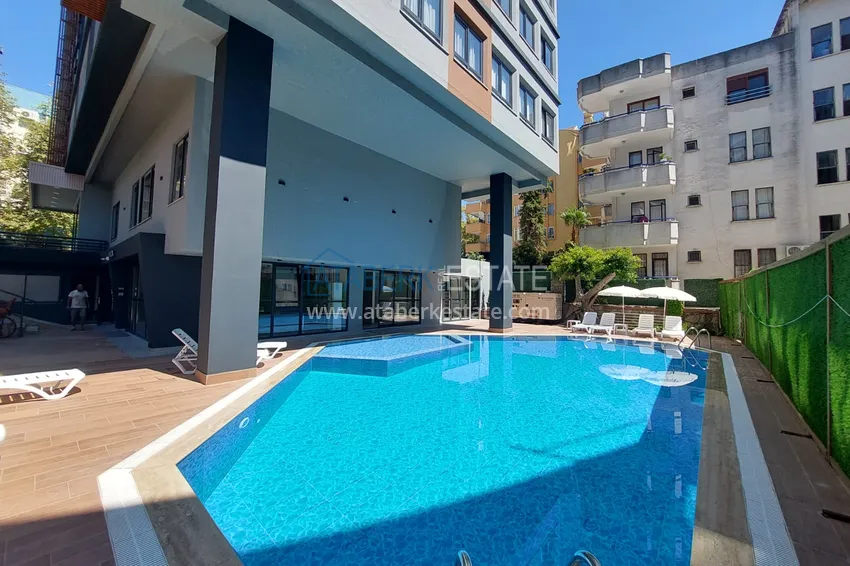 Jednopokojowe mieszkanie 75 m2 w centrum Alanyi w nowym kompleksie mieszkalnym  5 