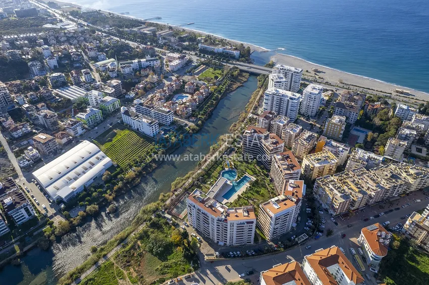 Umeblowany apartament z dwiema sypialniami w Tosmur, nad brzegiem górskiej rzeki 250 metrów od plaży 5 