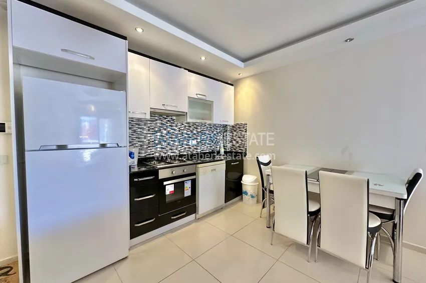 Kupuj  Apartament 1+1 z meblami i widokiem na morze, odpowiedni na zezwolenie na pobyt - Alanya, dzielnica Tosmur  5 