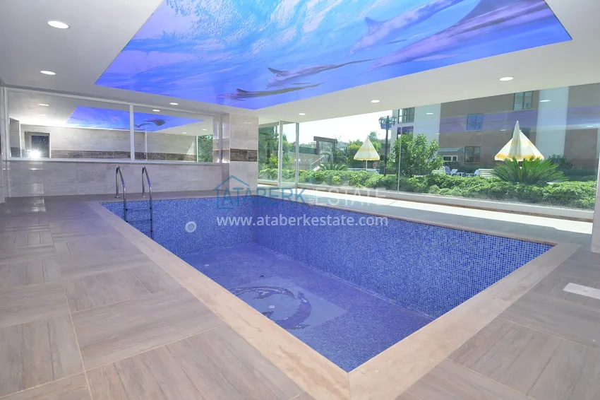 Apartament dwupoziomowy z meblami, oddzielną kuchnią i widokiem na góry — dzielnica Kestel, Alanya 5 
